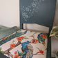 Upcycled statement chair – dressing table chair - teal
