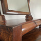 An Antique Victorian mahogany table top mirror