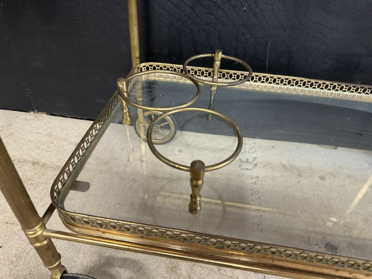French Brass Cocktail Trolley