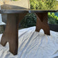 Natural elm slab coffee table