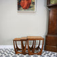 G Plan Nest of Three Tables Astro Design with Teak Tops and Afromosia Legs.