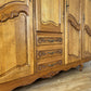 Wardrobe Vintage French Louis XVI Style Five Door Oak Carved Armoire LOT 6125