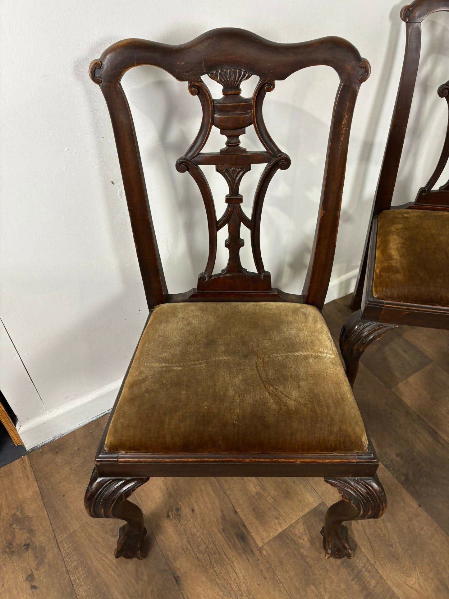 Victorian Set of Four Mahogany Dining Chairs