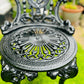 Victorian Cast Iron and Polished Marble Table Patio Set Garden Furniture