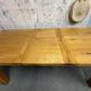 Large Extending Dining Table Oak Furniture Land Chunky Legs 7ft+ Seats 8