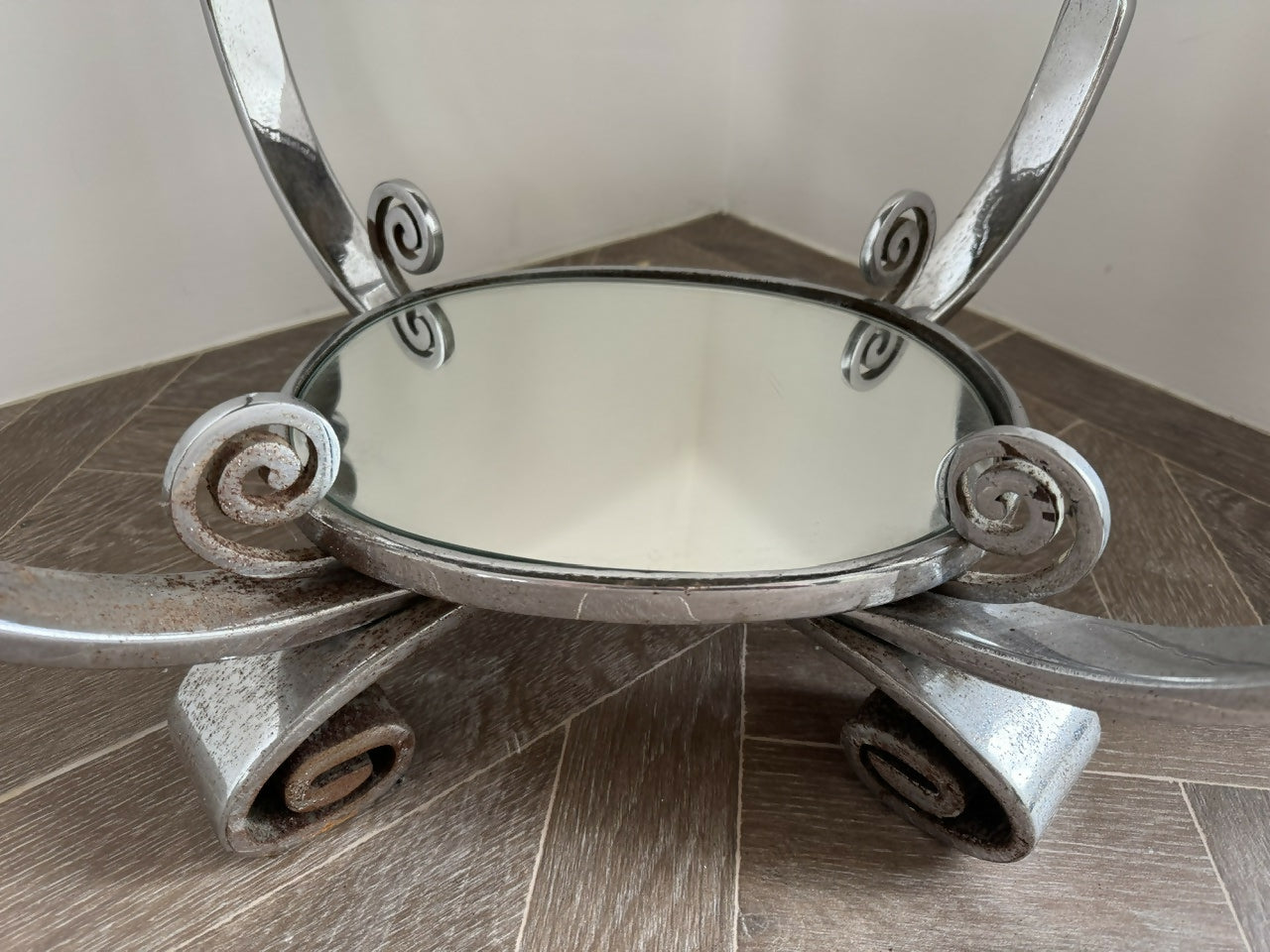 Very High Quality Art Deco Chrome Occasional Table