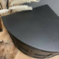 Stunning pro spray painted black Nathan teak corner cupboards bedside tables