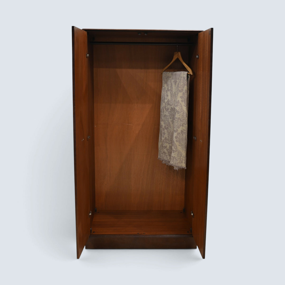 G-Plan Retro Double Wardrobe On Low Casters & Brass Handles FREE UK Delivery*