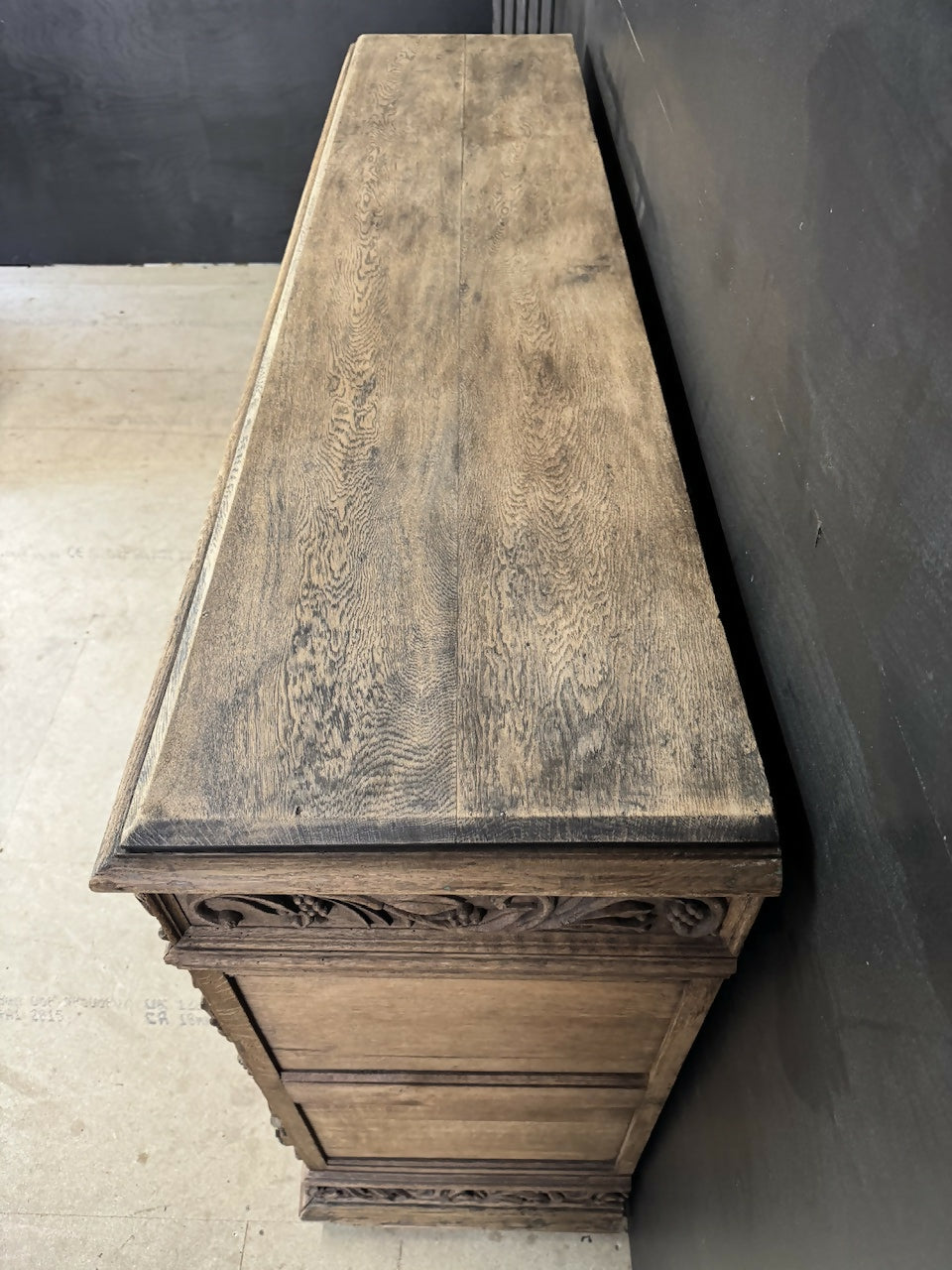 Superb French Carved Oak Sideboard