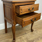 Bedside Table Vintage French Louis Style Oak Nightstand Carved Cabinet LOT 6301