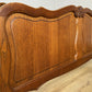 Bed Vintage French Louis XVI Double Bed Frame Oak Carved Headboard LOT 6408