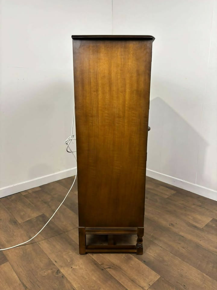 Vintage Priory Oak Cocktail Cabinet