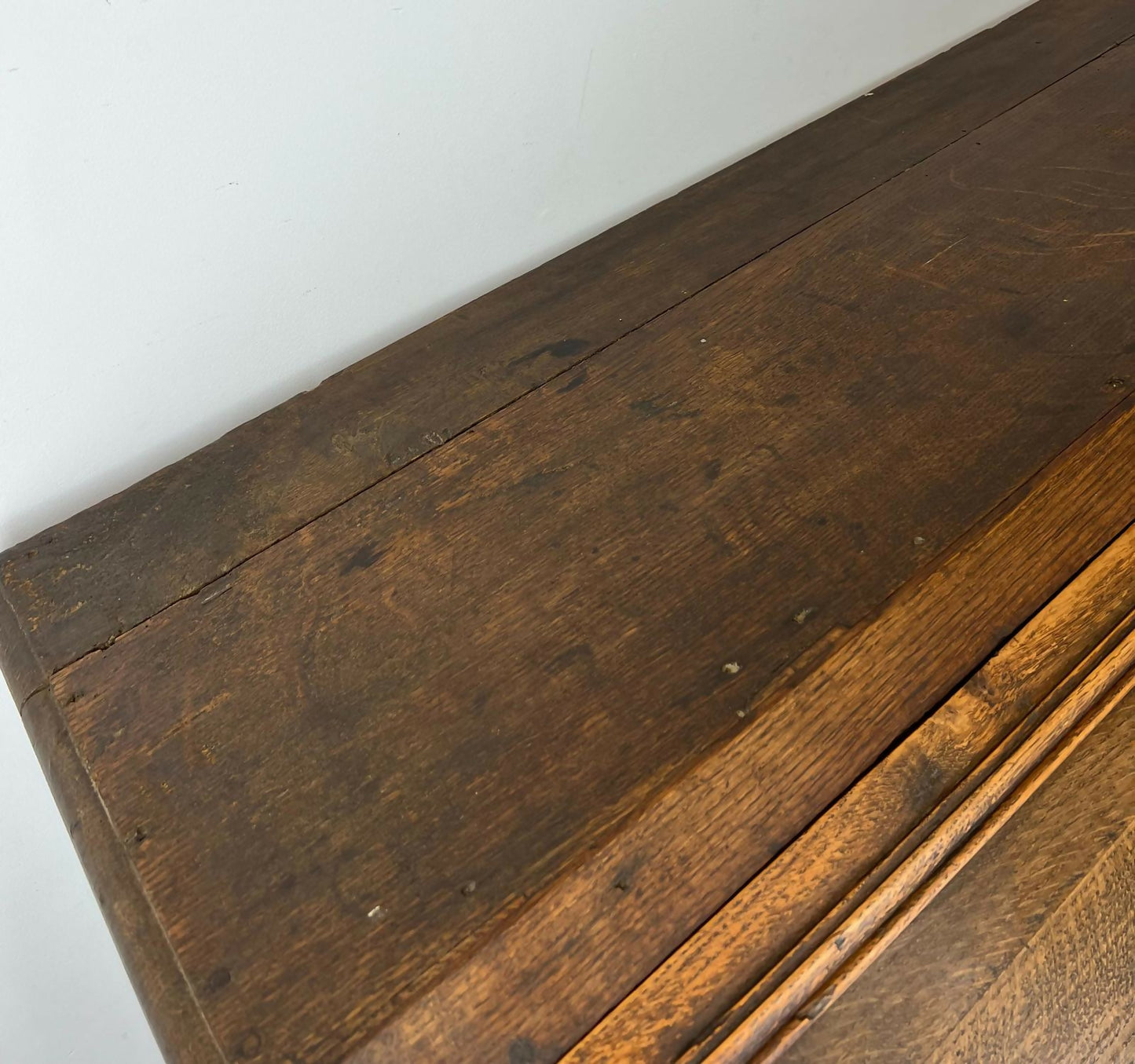 Chest of Drawers Vintage French Oak 3 Drawers Bureau Desk Cabinet LOT 2169