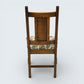 6 Yorke Old Charm Dining Chairs Trellis Fabric Light Oak Frames FREE UK Delivery