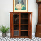 Antique Bookcase Victorian Glazed Bookcase Cabinet in Mahogany