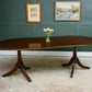 Regency Style Mahogany Extending Dining Table with Leaf - Over 7 FT - D End