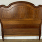 Headboard Antique French Style Walnut Double Bed Carved Headboard LOT 6452