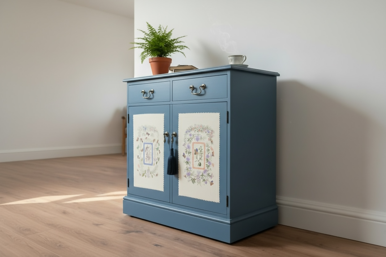 Blue Folky Cabinet