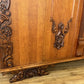 Wardrobe Vintage French Style Four Door Carved Armoire Cabinet LOT 6147