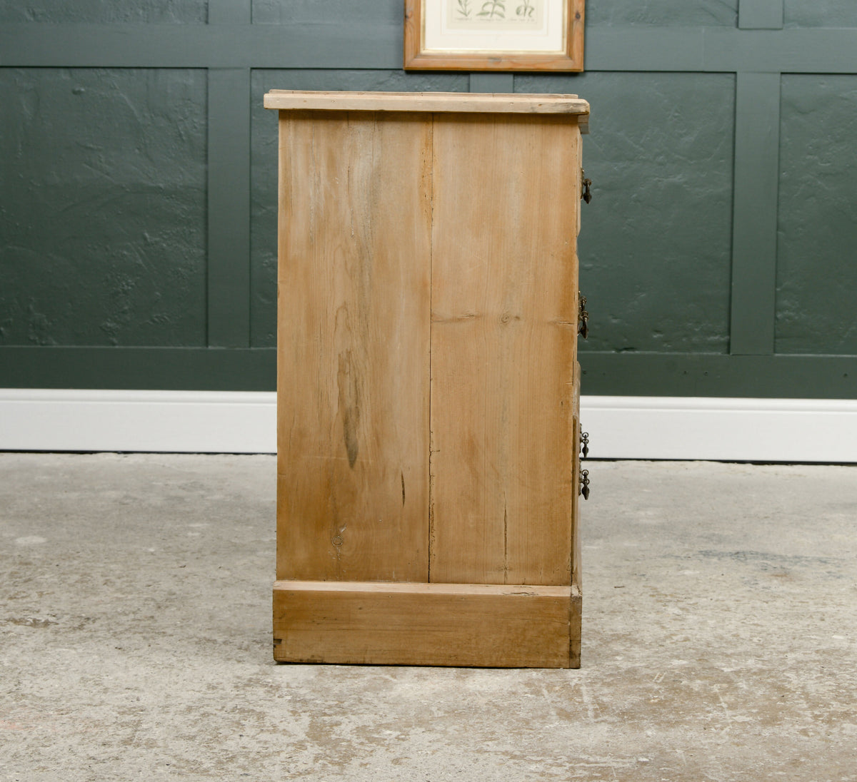 Edwardian Pine Chest of Drawers - 2 Over 2 - Antique