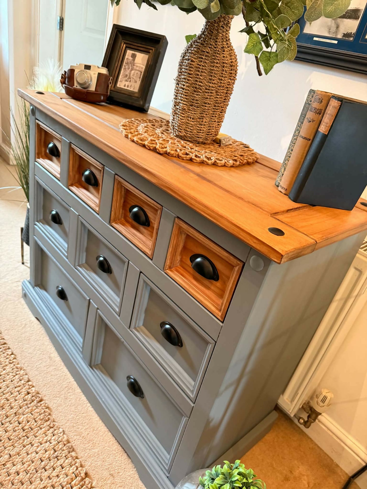 Heritage Grey Apothecary Chest of Drawers