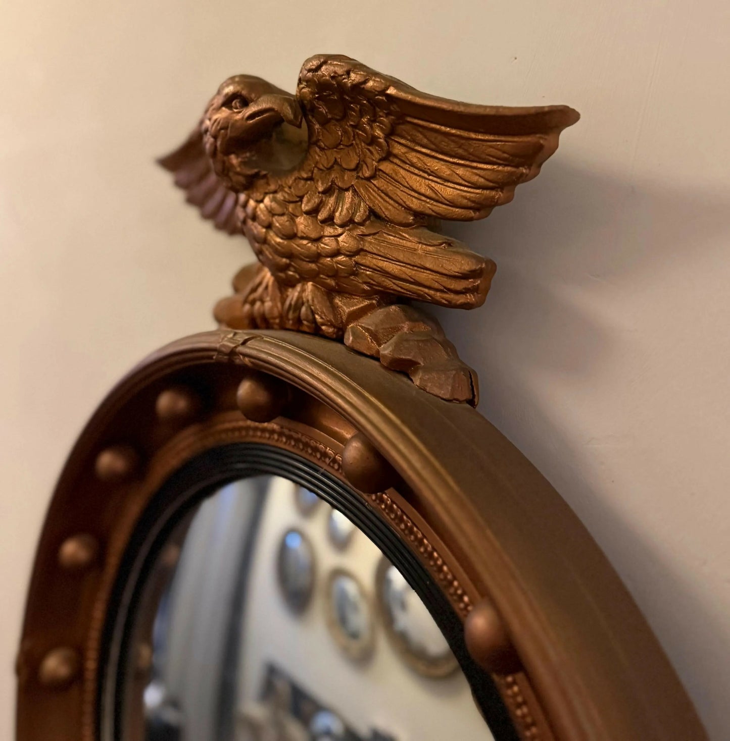 Regency Giltwood Convex Mirror