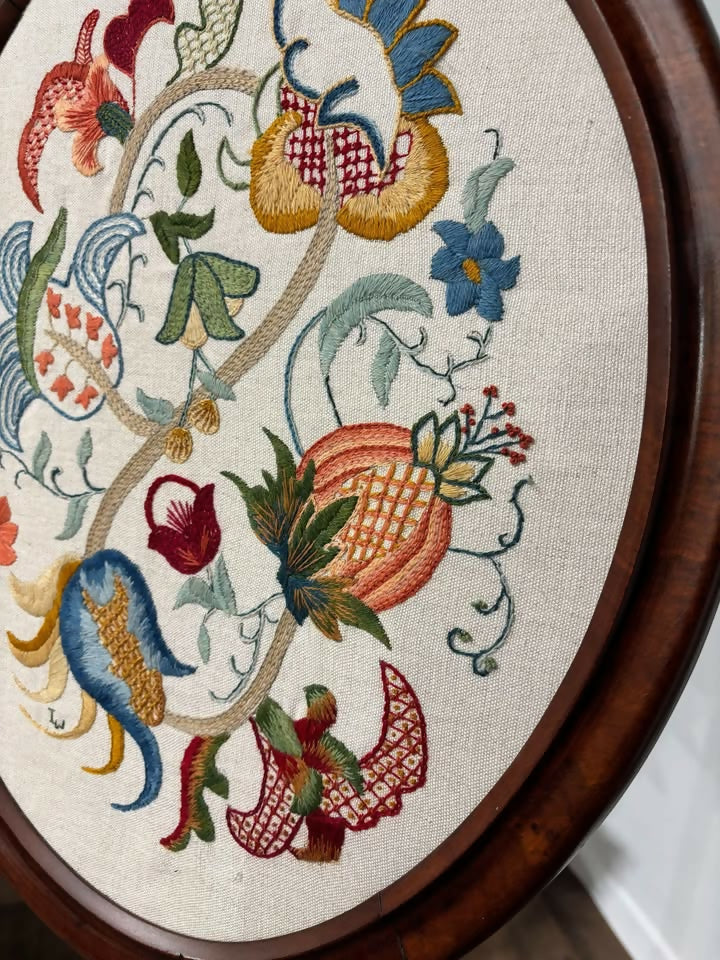Early 20th Century Ladies Needlework Fire Screen3