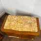 Pair of French Art Deco Oak Bedside Cabinets with Marble Tops