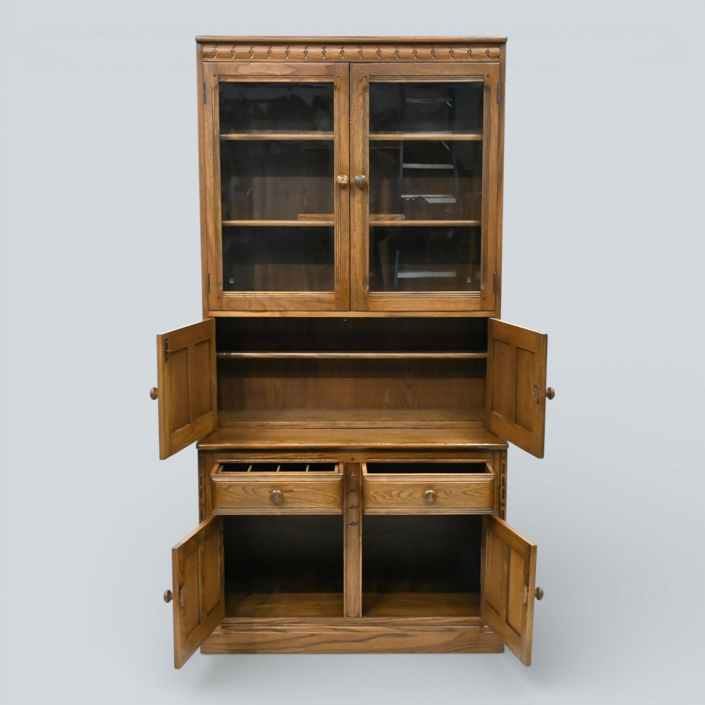 Ercol Mural Wall Unit Drinks Display Cabinets Golden Dawn FREE UK Delivery*