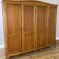Wardrobe Vintage French Louis XVI Style Oak Four Door Carved Armoire LOT 6532