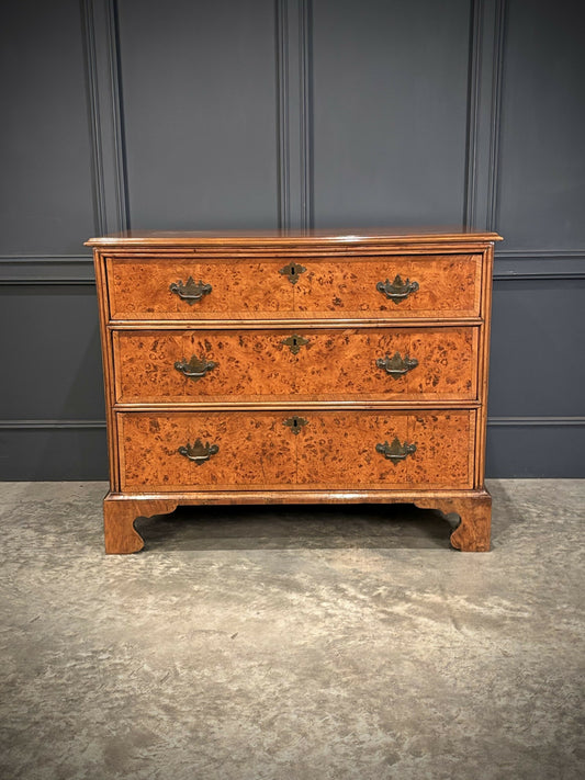 Mulberry & Walnut Vintage Chest Of Drawers
