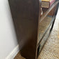 Vintage Mid Century Oak Glazed Bookcase Sliding Glass Doors Display Cabinet 60s