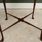Antique Solid Mahogany Square Occasional Side Table