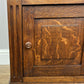 Bedside Table Antique French Style Marble Top Oak Cabinet Nightstand LOT 6236