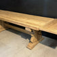 Large Extendable Bleached Oak Farmhouse Dining Table