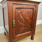 Bedside Table Antique French Style Marble Top Walnut Cabinet Nightstand LOT 6237