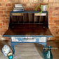 Blue bureau - writing desk