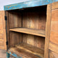 Vintage Indian Reclaimed Wooden Blue Rustic Cupboard