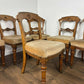 Victorian Set of Six Carved Walnut Dining Chairs