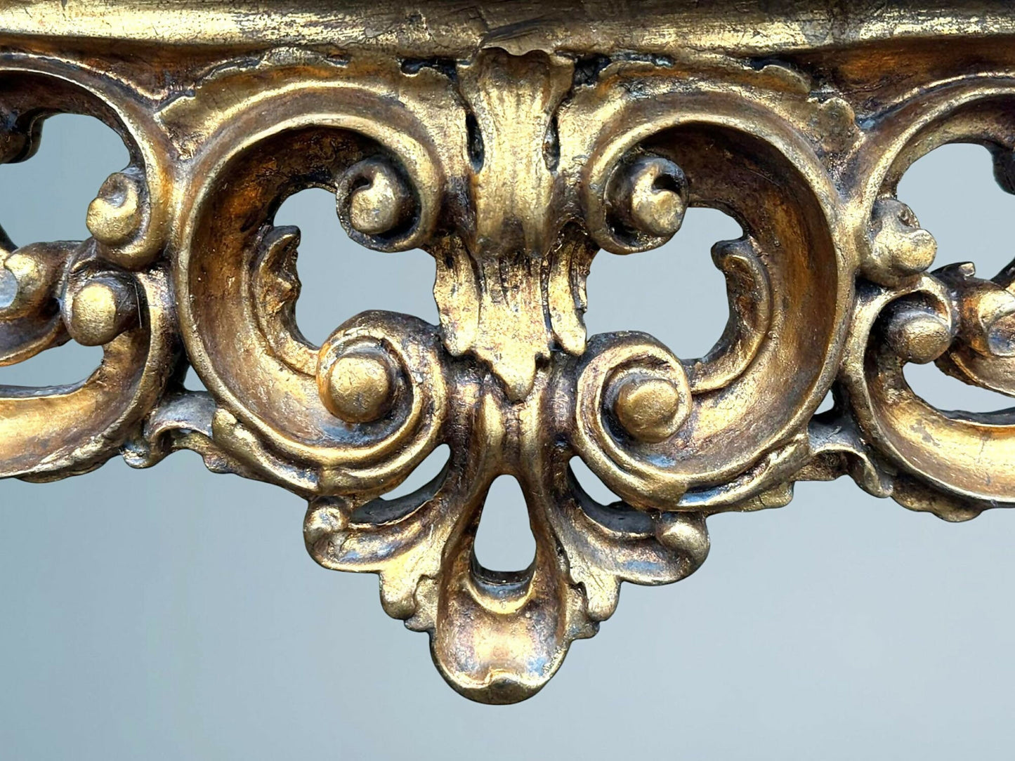 French Rococo Gilt Serpentine Console Table