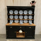 Painted Black upcycled Pine country farmhouse large 2 DOOR Welsh Dresser.