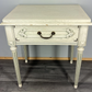 Bedside Table Vintage France Shabby Chic Painted Drawer Carved Cabinet LOT 4042