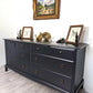 Stag Minstrel Captains Chest, Solid Wood, Eight Drawers, Grey Chest of drawers