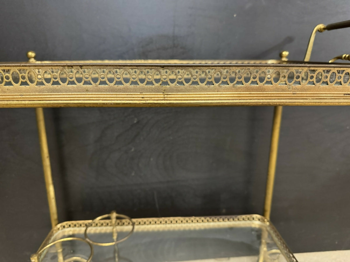 French Brass Cocktail Trolley