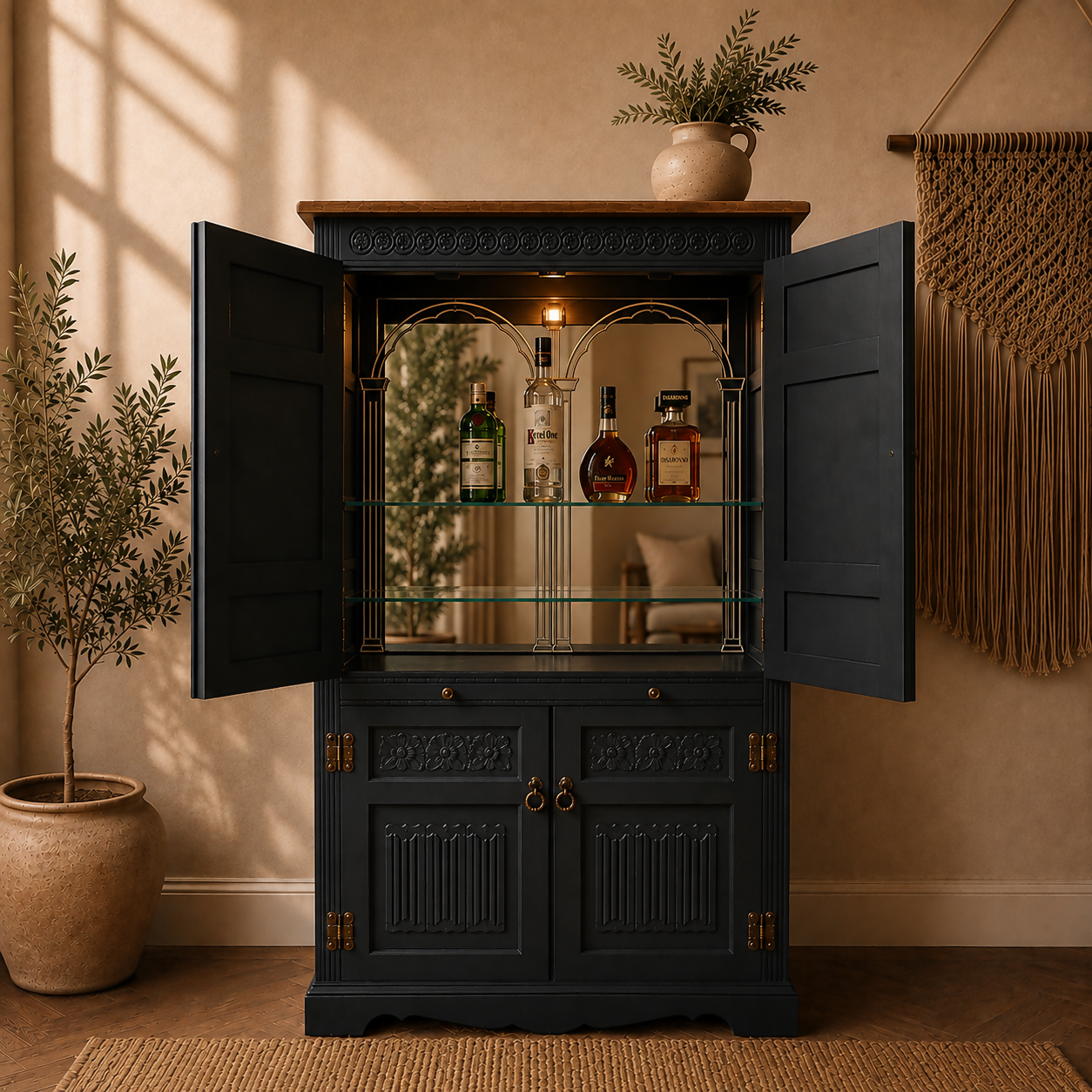 Old Charm Drinks Cocktail Cabinet