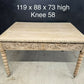 French Carved Oak Writing Table