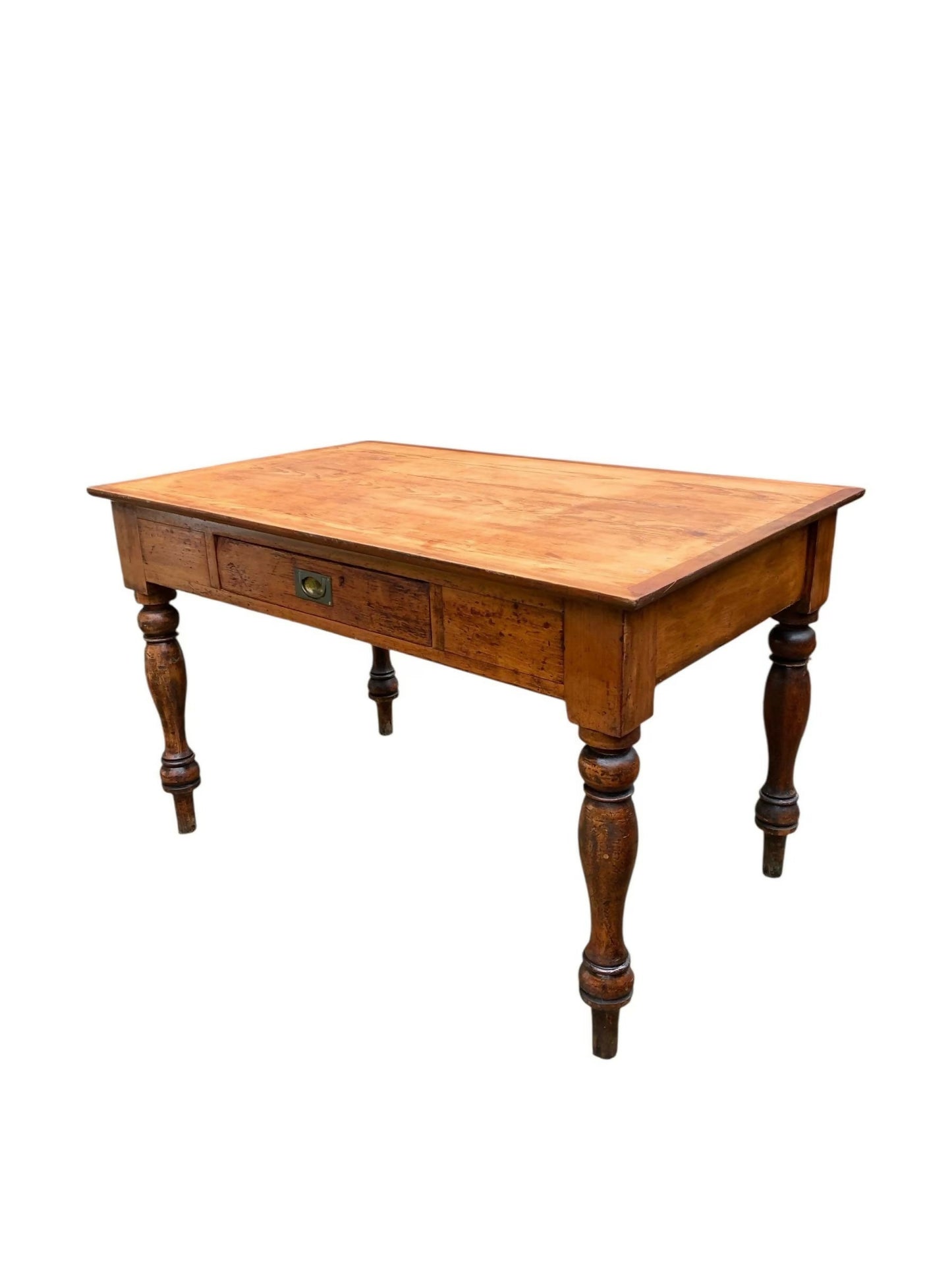 Antique Victorian 19th C Pine writing table