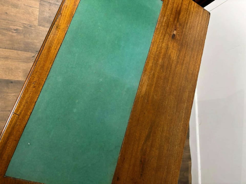 Edwardian Mahogany Art Nouveau Style Kneehole Desk