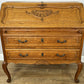 Secretaire Writing Desk Vintage French Louis Oak Rare Bureaux Cabinet LOT 6319