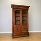Bookcase Antique French Style Glazed Display Cabinet Oak Sideboard LOT 6462